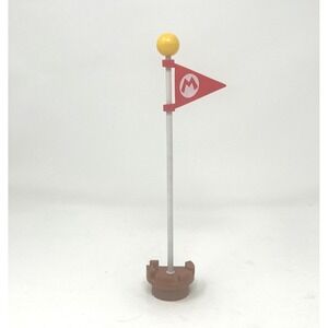 9" Flag Pole Super Mario Mini Figure Jakks World Of Nintendo Cake Topper